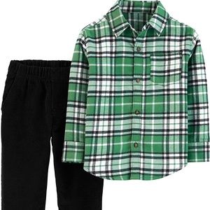 Carter's
Baby Boys 2-Pc. Plaid Flannel Shirt & Corduroy Pants Set